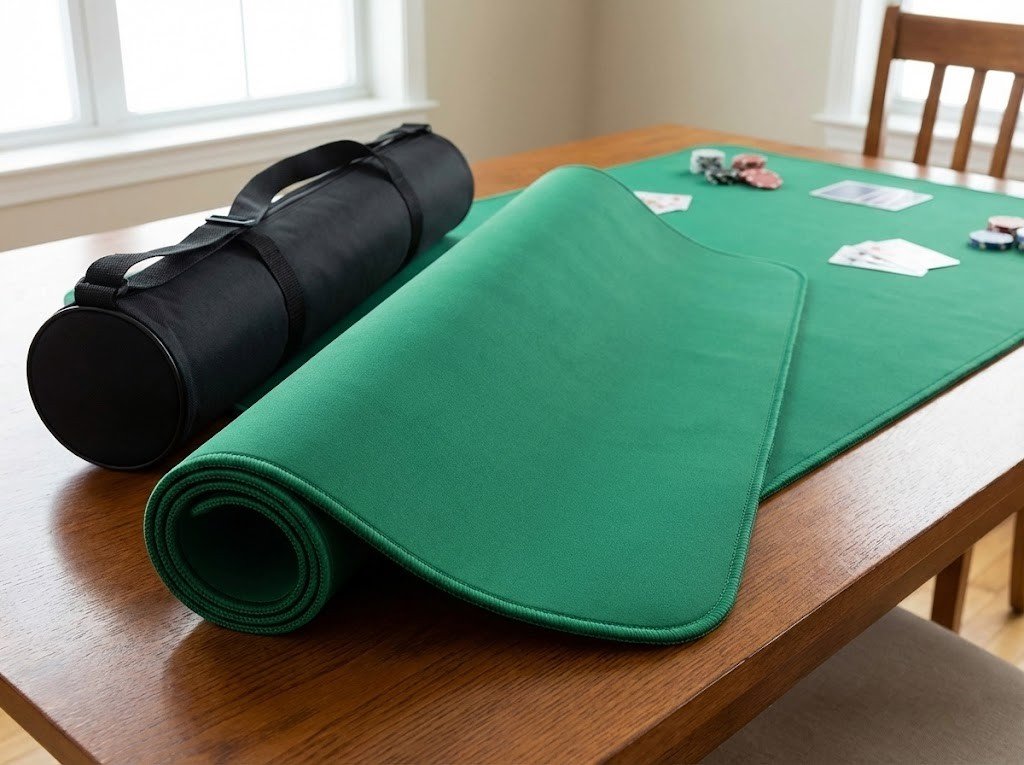 휴대용 홀덤 매트 포커 게임용 네오프렌 패드